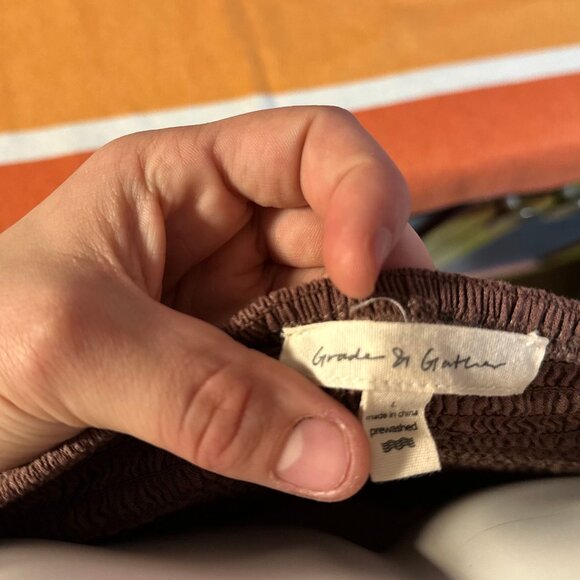 Grade & Gather Casual Midi Dress Chocolate - L - Picture 4 of 4